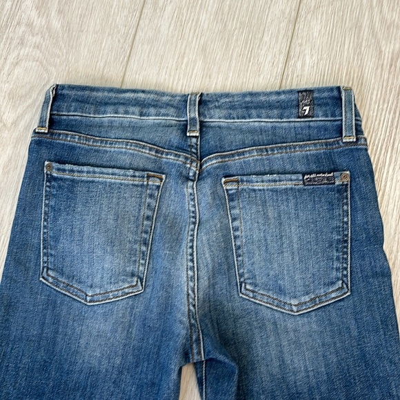 7 For All Mankind The Ankle Skinny blue Jeans size 27 - Picture 7 of 13